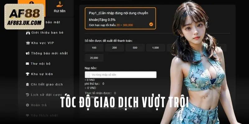 Tốc độ giao dịch giúp chúng tôi khẳng định tên tuổi. Tốc độ giao dịch giúp chúng tôi khẳng định tên tuổi.